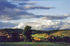 fall foliage and beautiful views in southern Vermont